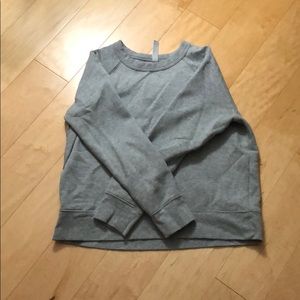 Athlete Gray Cotton Sweat Shirt